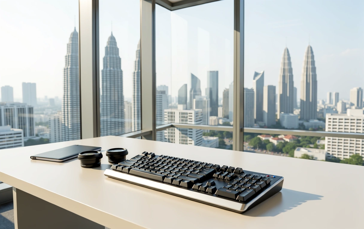 Ruang kerja analisis kewangan profesional